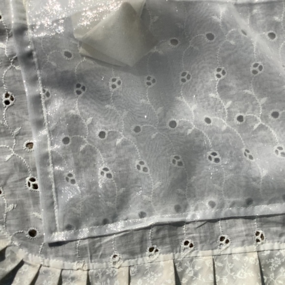 Cream color Apron with Sheer Pocket Money Dance Wedding Cafe Tea Party - Picture 10 of 10